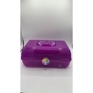Caboodles On-The-Go-Girl Case Model 5626 Purple‎ Plano Made in USA No Tray